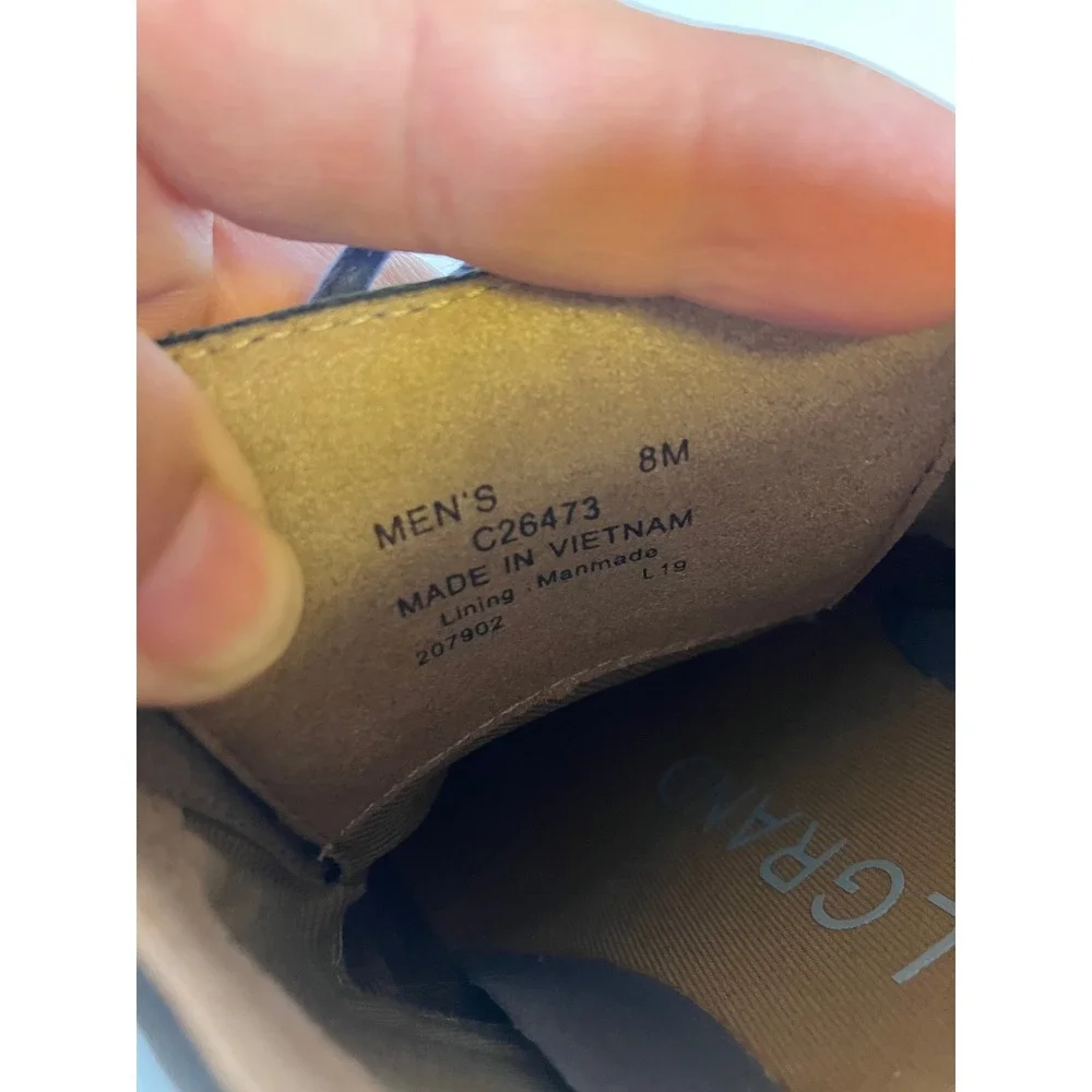 Cole Haan Zerogrand original wingtip Oxford shoes navy blue leather men's size 8